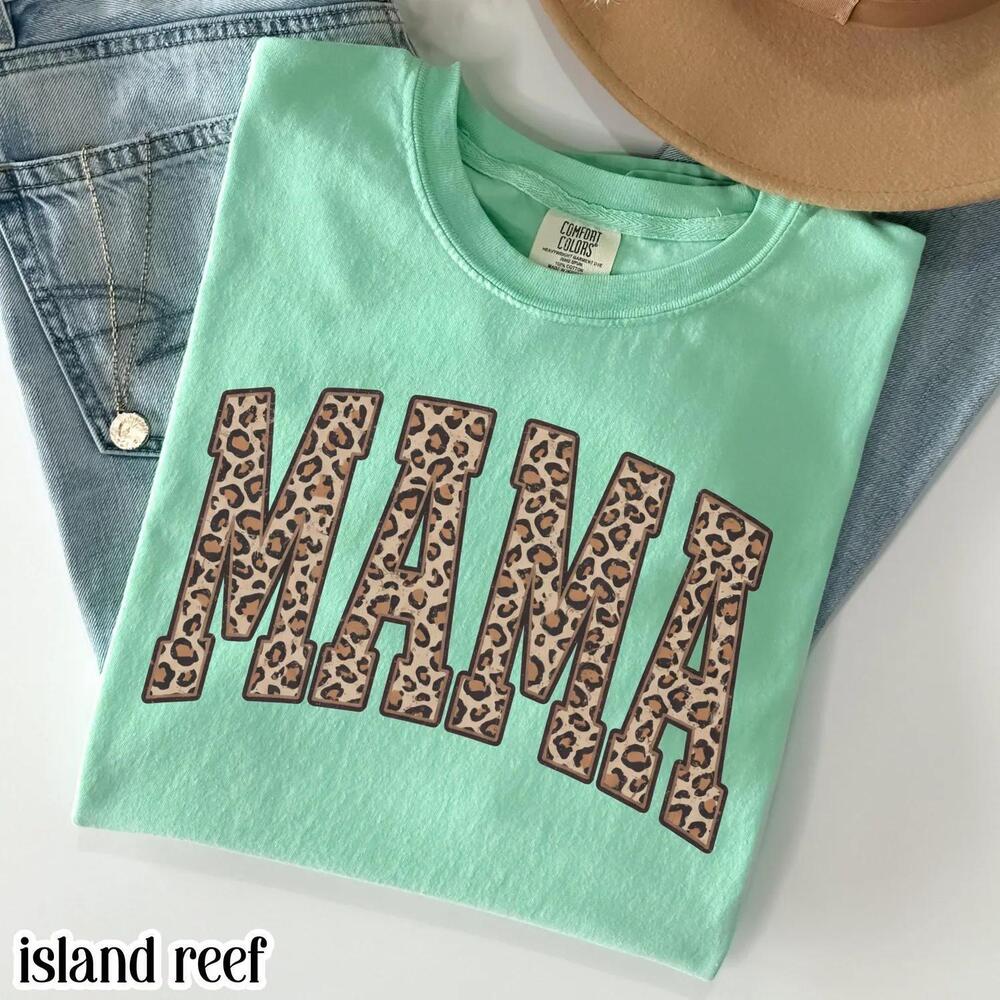 S Leopard Mama Shirt Mothers Day Mom Tshirt Retro Mama Tee